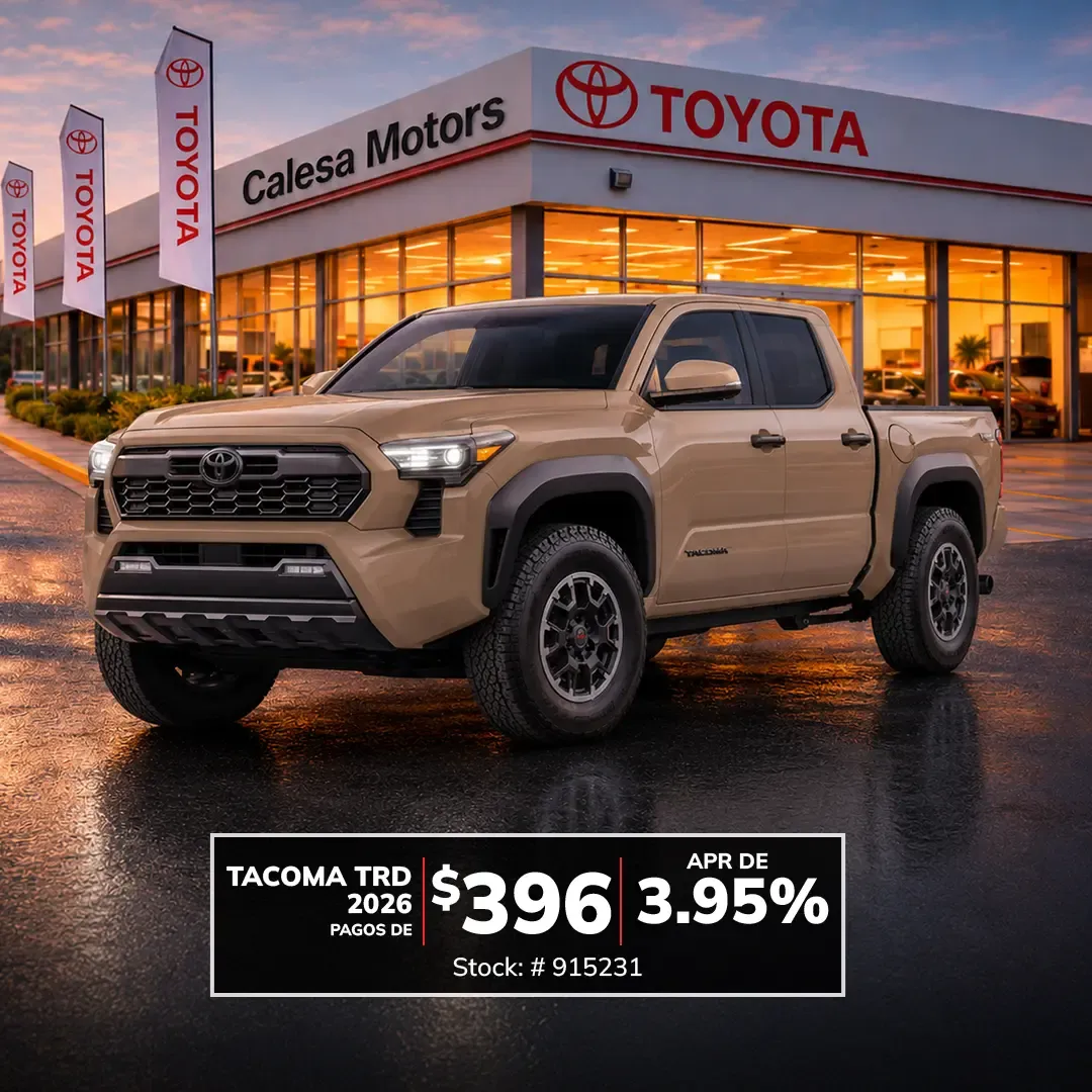 Tacoma TRD Sport 2024 desde $33,487 - Pagos desde $266