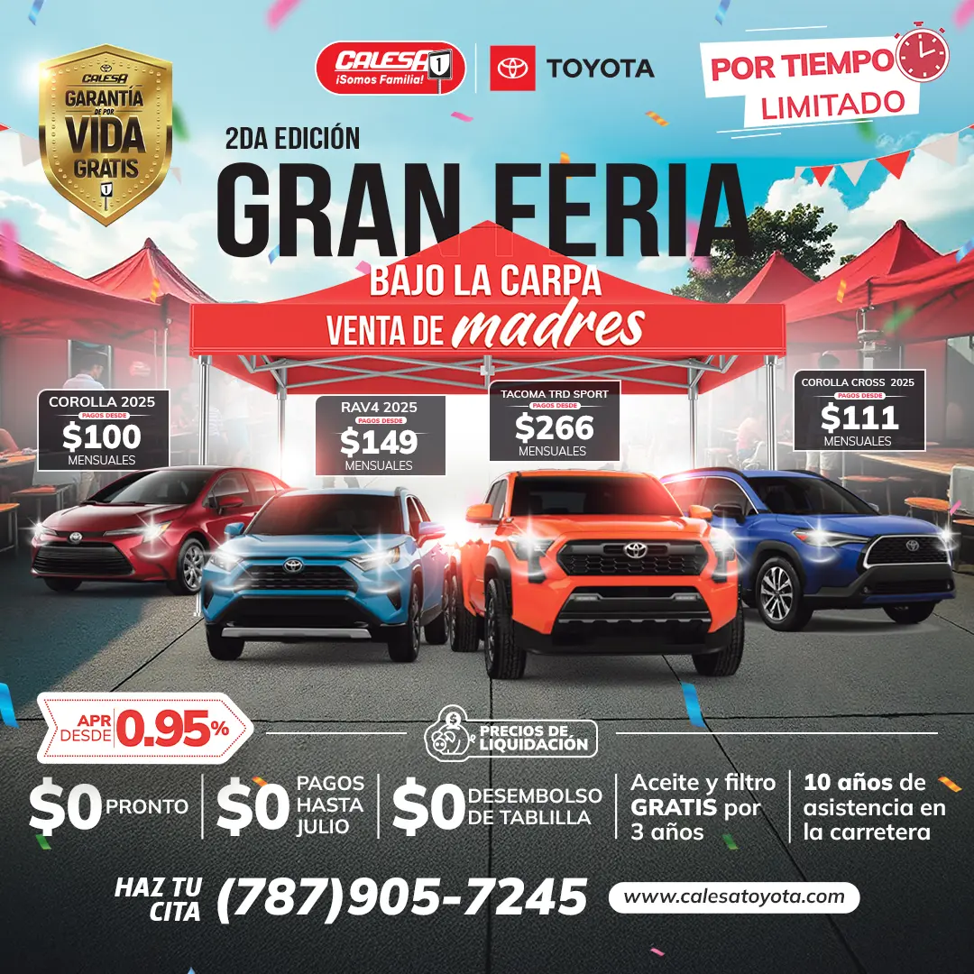 Gran Venta De Primavera, Toyota Corolla LE 2025, Bonos De Hasta $17,500 y APR desde 0.95% por tiempo limitado.